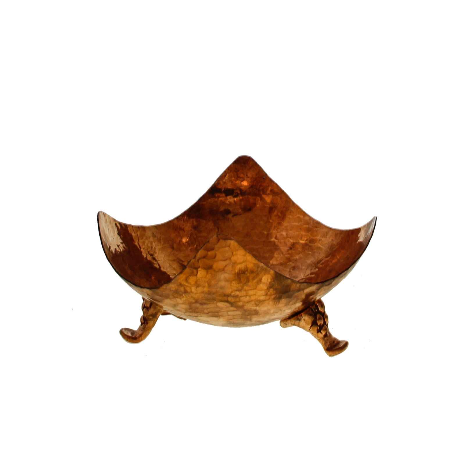 Kupferschale zum Servieren von Früchten und Süßigkeiten, gehämmert Taban