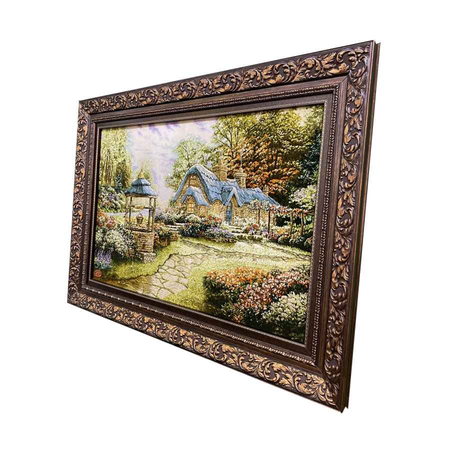 Handgeknüpfter persischer Bildteppich aus Tabriz, der Baran darstellt