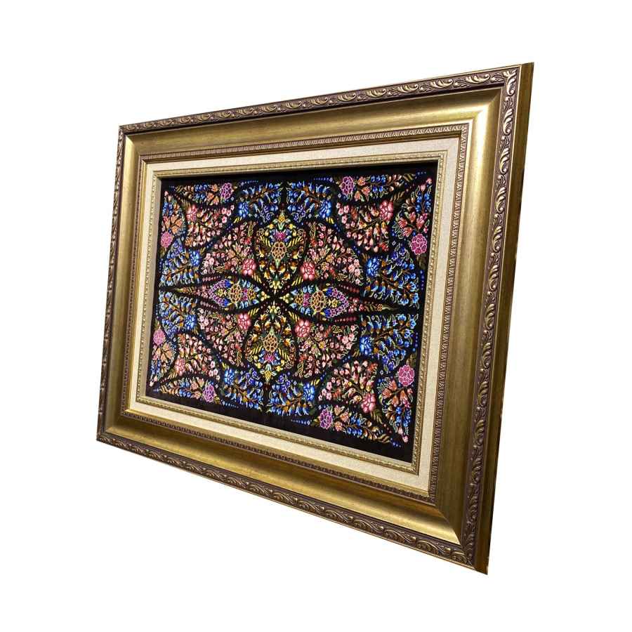 Handgeknüpfter persischer Wandteppich aus Tabriz, der einen Schmetterling darstellt