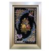 Handgeknüpfter persischer Wandteppich aus Tabriz, der Spatzen darstellt
