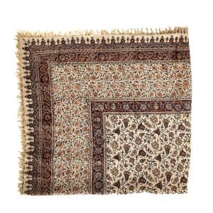 Iranisches Tischtuch: Isfahans traditionelle Kalamkari Blockdruck Askari