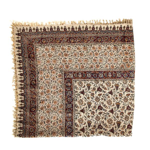 Iranisches Tischtuch: Isfahans traditionelle Kalamkari Blockdruck Askari