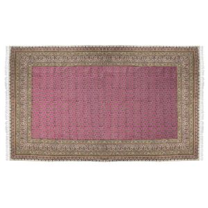 Iranisches Tischtuch: Isfahans traditionelle Kalamkari Blockdruck Pinky
