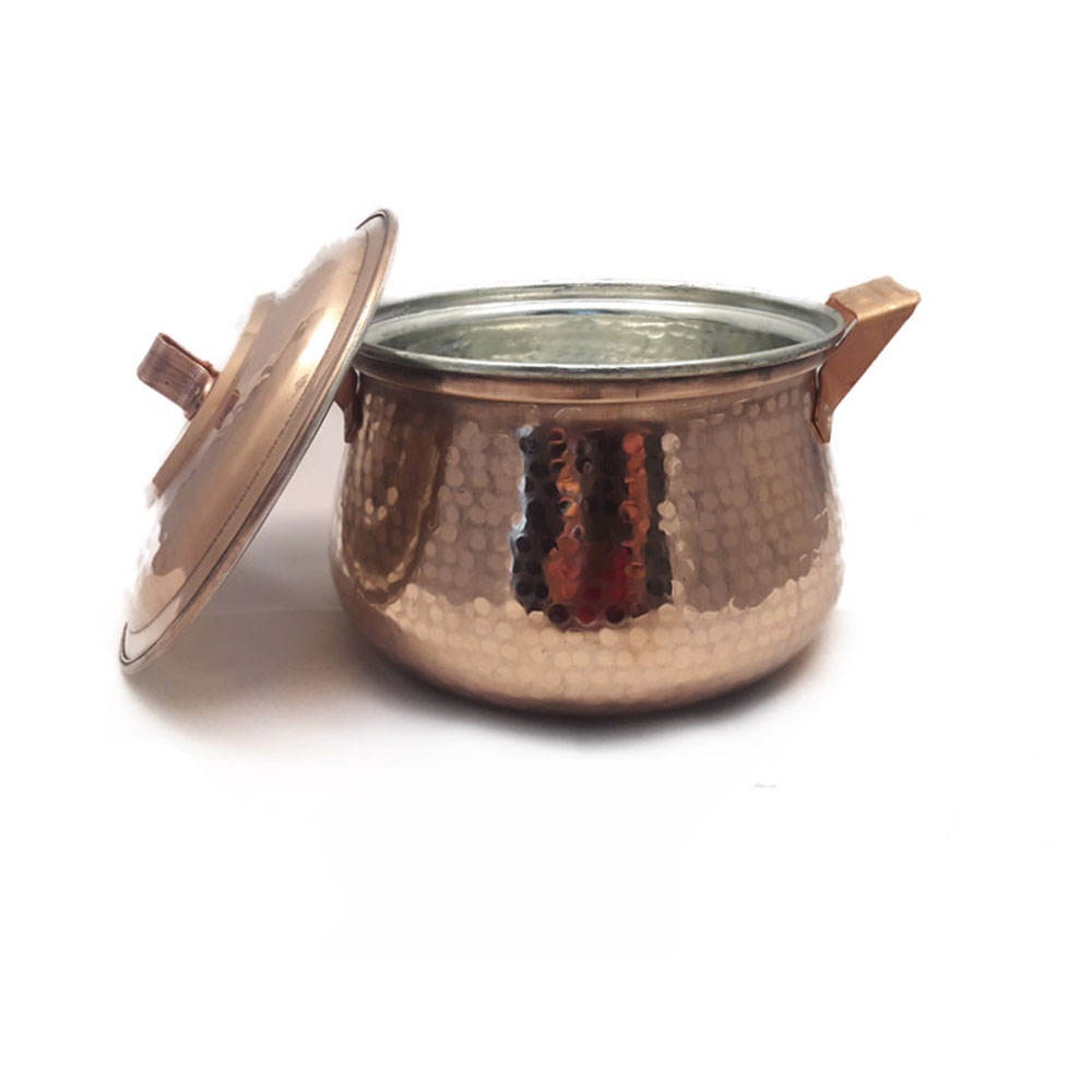 Persischer Kupfertopf – Traditionelles gehämmertes Kochdesign Hiva, Set von 3