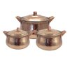 Persischer Kupfertopf – Traditionelles gehämmertes Kochdesign Hiva, Set von 3