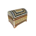 Handgefertigte Holz-Schmuckbox mit persischem Khatam-Design – Khatoon