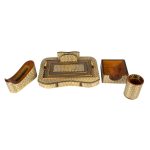 Persisches Holz-Schreibtischset mit Khatamkari-Kunst, 10-teilig