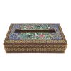 Handgefertigte persische Holz-Taschentuchbox – Khatamkari Golnaz