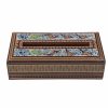 Handgefertigte persische Holz-Taschentuchbox – Khatamkari Golnaz II