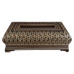 Handgefertigte persische Holz-Taschentuchbox – Khatamkari Nafis