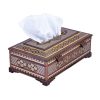 Handgefertigte persische Holz-Taschentuchbox – Khatamkari Lux