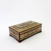 Handgefertigte persische Holz-Taschentuchbox – Khatamkari Shamse