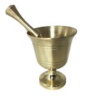 Messingmörser & Stößel Set im traditionellen persischen Stil Rosegold
