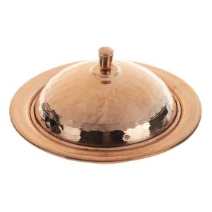 Handgefertigtes Kupfer Serviertablett Dome Yas Asemani