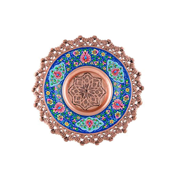 Persische Minakari-Emaille-Wanduhr Messi
