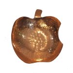 Kupfer-Dessertschale zum Servieren, traditionell gehämmert Apfel