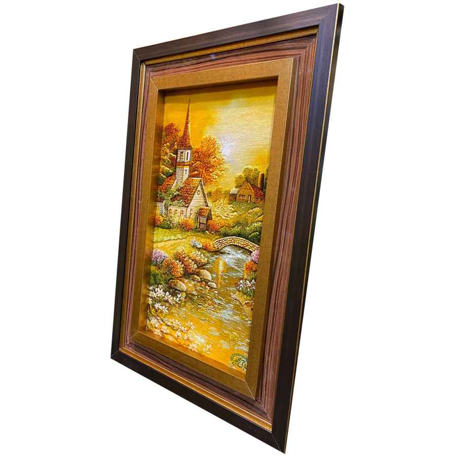 Handgeknüpfter persischer Bildteppich aus Tabriz, der Vision darstellt