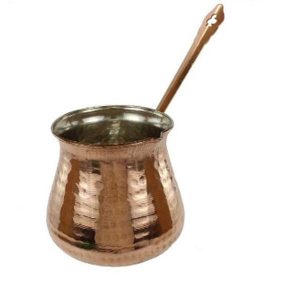 Türkische Kaffeekanne – Traditionell gehämmerter Kupfer-Cezve / Ibrik, Kabiri