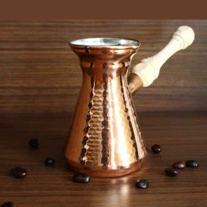 Türkische Kaffeekanne – Traditionell gehämmerter Kupfer-Cezve / Ibrik, Kia