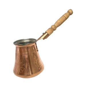 Türkische Kaffeekanne – Traditionell gehämmerter Kupfer-Cezve / Ibrik, Raya