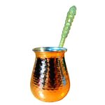 Türkische Kaffeekanne – Traditionell gehämmerter Kupfer-Cezve / Ibrik, Royal
