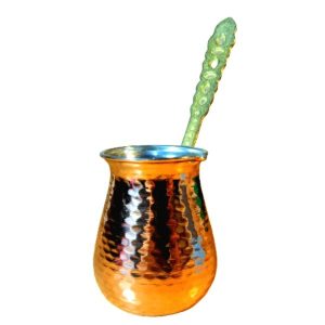 Türkische Kaffeekanne – Traditionell gehämmerter Kupfer-Cezve / Ibrik, Royal
