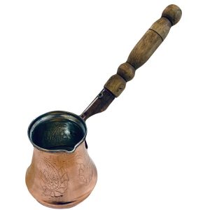 Türkische Kaffeekanne – Traditionell gehämmerter Kupfer-Cezve / Ibrik, Taban