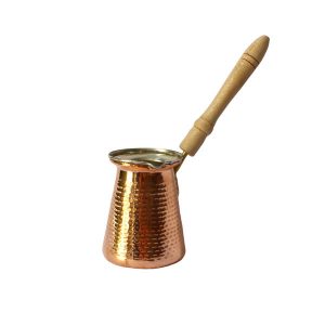 Türkische Kaffeekanne – Traditionell gehämmerter Kupfer-Cezve / Ibrik, Sahand