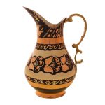 Persische Kupferkaraffe traditionell gehämmert Gänseblümchen
