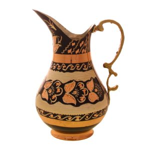 Persische Kupferkaraffe traditionell gehämmert Gänseblümchen