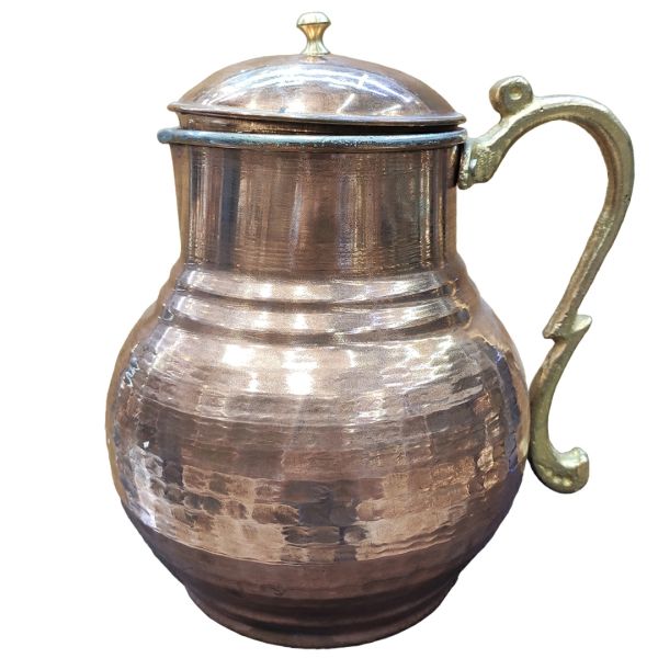Persische Kupferkaraffe traditionell gehämmert Kermani