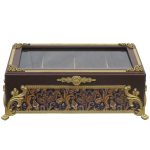 Holz-Teebeutel-Organizer-Box mit Fächern Goldenes Design