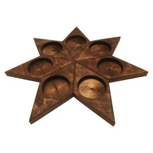 Holz Haft-Sin Set für Nowruz persisches Neujahr Diamant