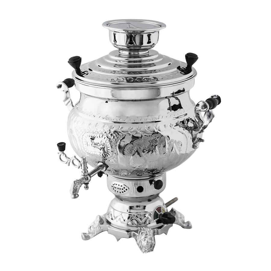 Persischer Gas-Samowar Teekocher Traditionelles Design 10-Liter
