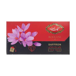 Golestan Safran Aromatisierter Schwarzer Tee (Packung mit 8)