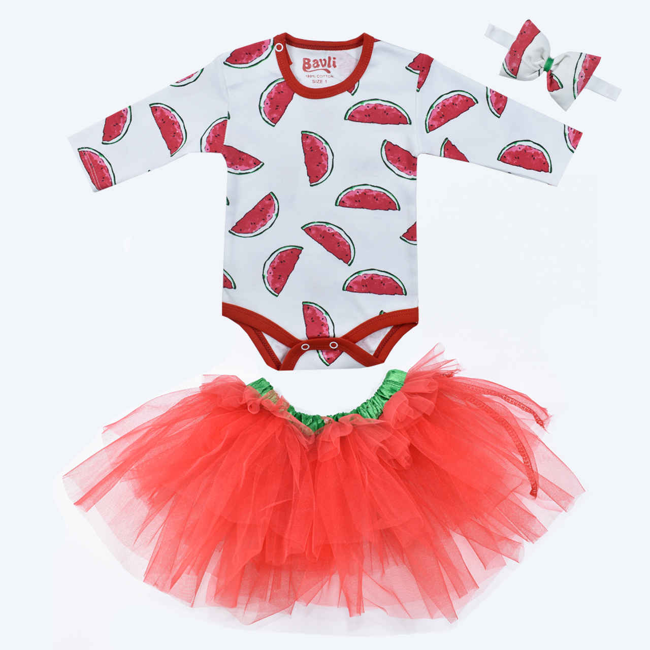 3-teiliges Yalda Baby Bekleidungs Set Modell Wassermelone