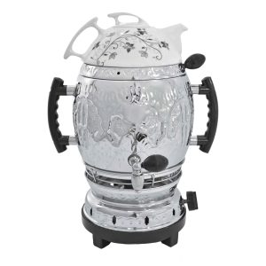 Gas-Samowar Teekocher mit Teekanne Blumenmuster 6-Liter