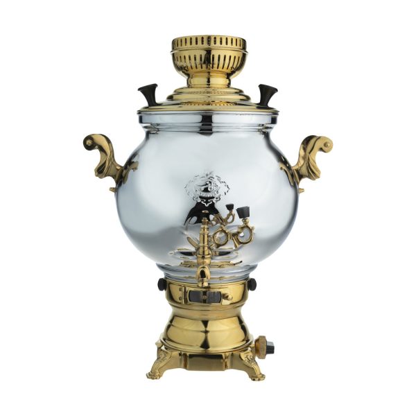 Persischer Gas-Samowar Teekocher Glatte Oberfläche 8-Liter