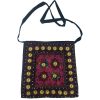 Ethnische bestickte Crossbody-Tasche Baluchi Schwarze Edition II