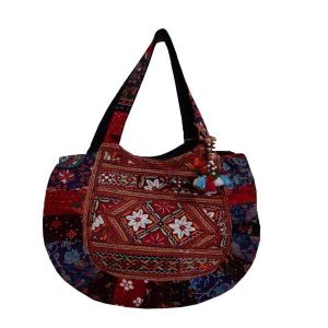 Ethnische Tragetasche mit Baluchi-Stickerei Modell Ava