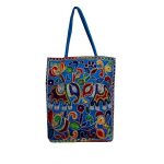 Ethnische Tragetasche mit Baluchi-Stickerei Modell Blau