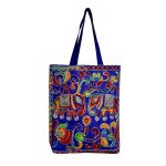 Ethnische Tragetasche mit Baluchi-Stickerei Modell Blau II