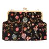 Bestickte Clutch-Handtasche mit filigranem Blumenmuster – Magnolia
