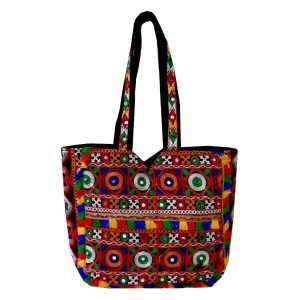 Ethnische Tragetasche mit Baluchi-Stickerei Modell Mahsan