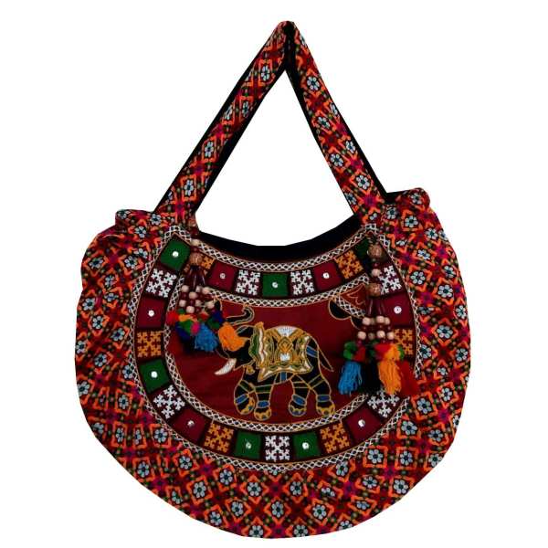 Ethnische Tragetasche mit Baluchi-Stickerei Modell Mania
