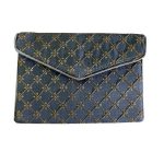 Bestickte Clutch-Handtasche mit geometrischem Muster – Setare