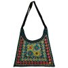 Ethno-Suede Boho Schultertasche bestickt mit Golzar-Design