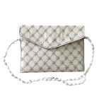 Bestickte Clutch-Handtasche mit geometrischem Design – Hamid