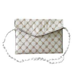 Bestickte Clutch-Handtasche mit geometrischem Design – Hamid