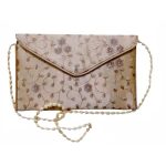Bestickte Clutch-Handtasche mit Blumenmuster – Hamta